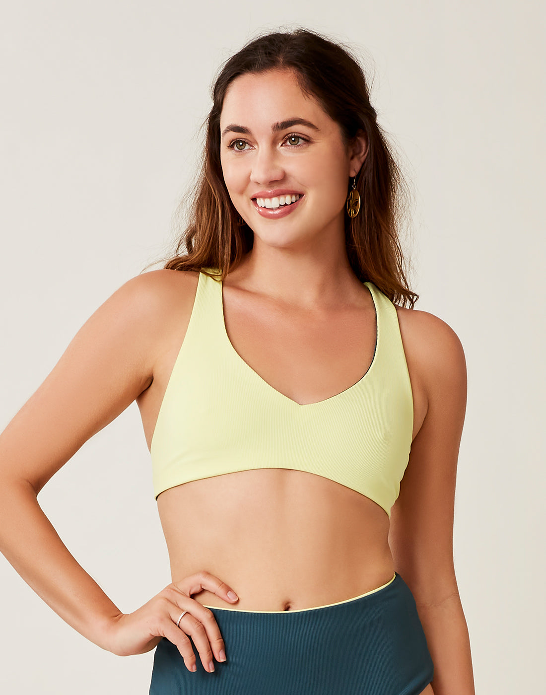 La Jolla Reversible Top: Eden/Citron - FINAL SALE