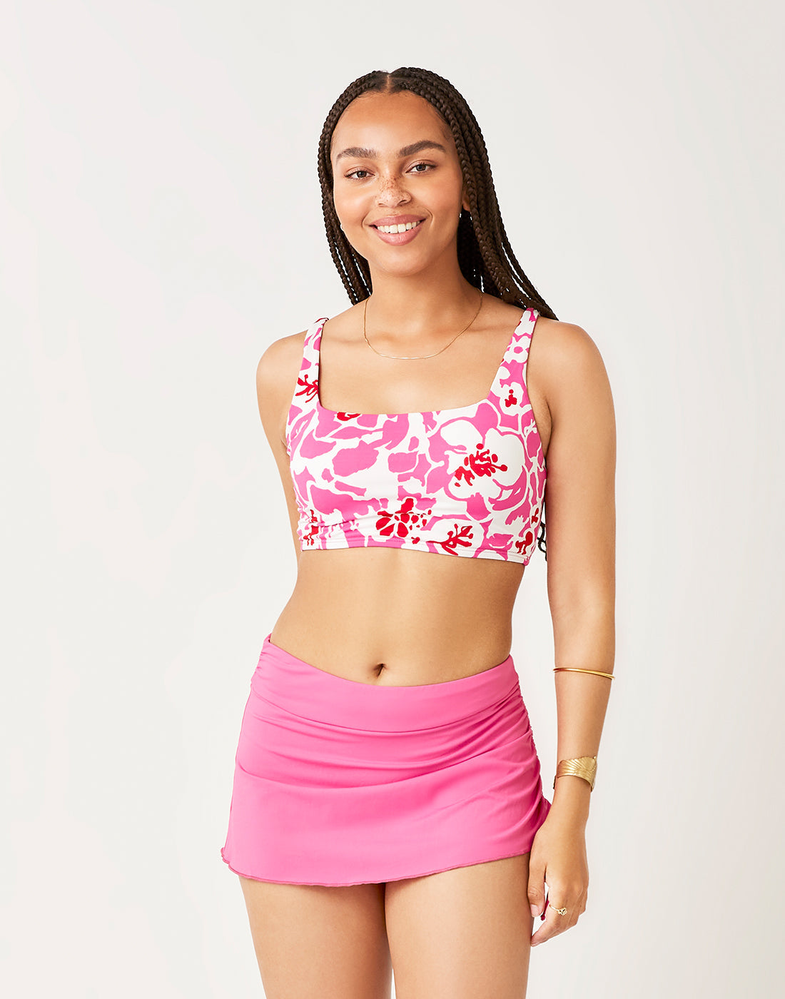 Hoku Swim Skirt: Fuchsia
