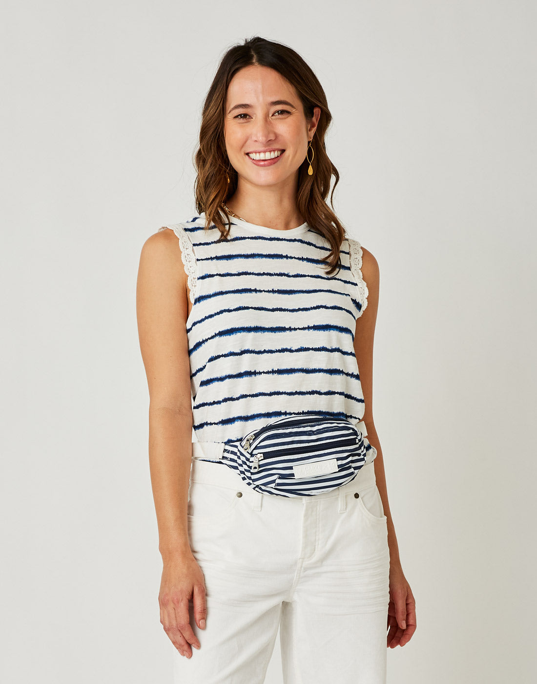 Henrietta Hip Pack: Navy Stripe