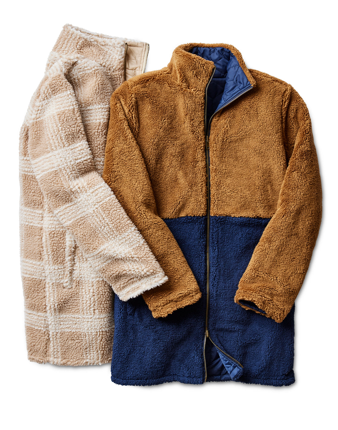 Mason Reversible Jacquard Jacket: Lt. Khaki Plaid