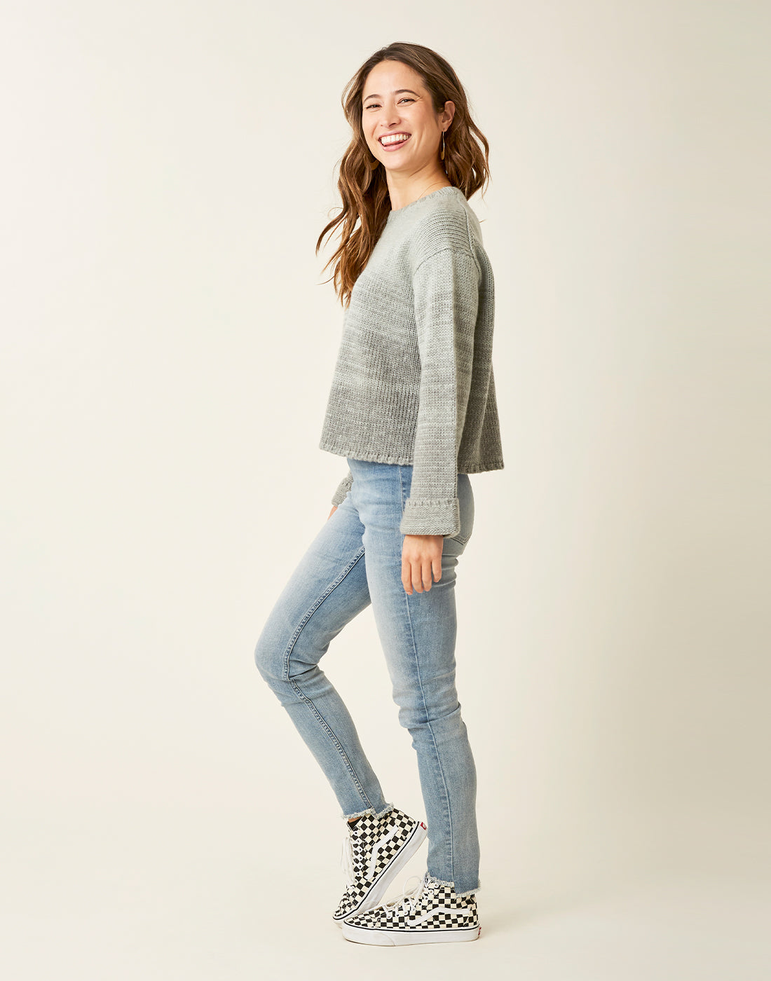 Estes Ombre Sweater: Thyme Fade - FINAL SALE