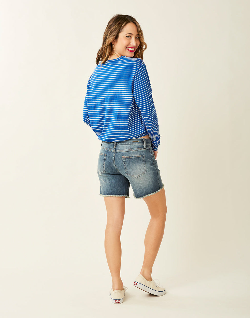 Lorena Top: Royal Stripe