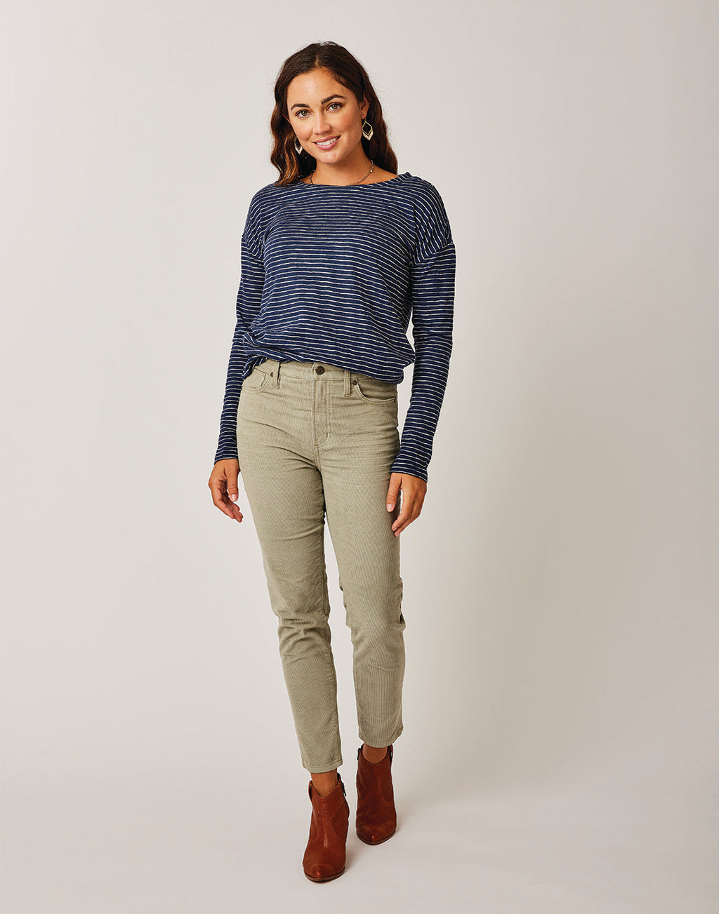 Skyler Skinny Cord: Olive