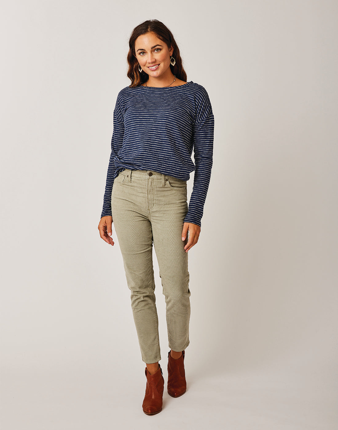 Skyler Skinny Cord: Olive