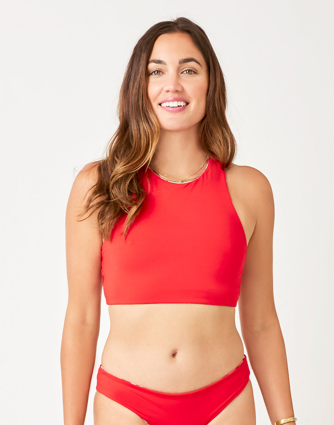 Sanitas Reversible Top: Orchard/Hot Red