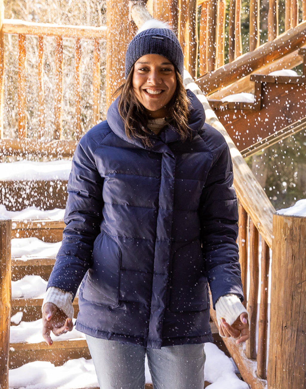 Lucy Beanie: Navy Heather