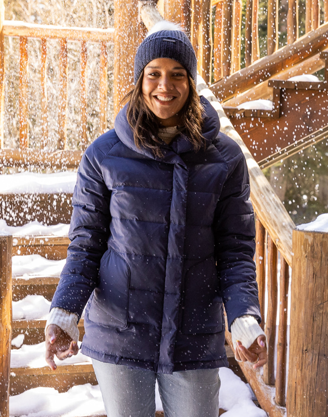 Lucy Beanie: Navy Heather