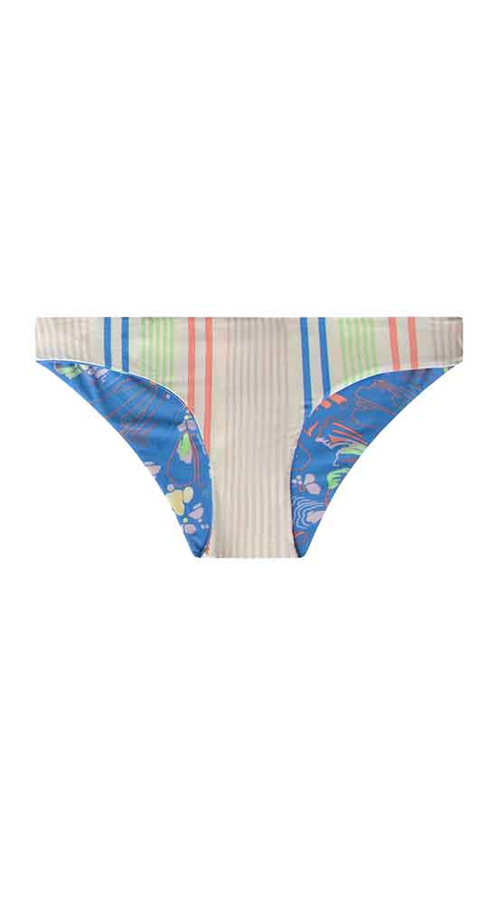 Sanitas Reversible Bottom: Larkspur/Sunny Stripe