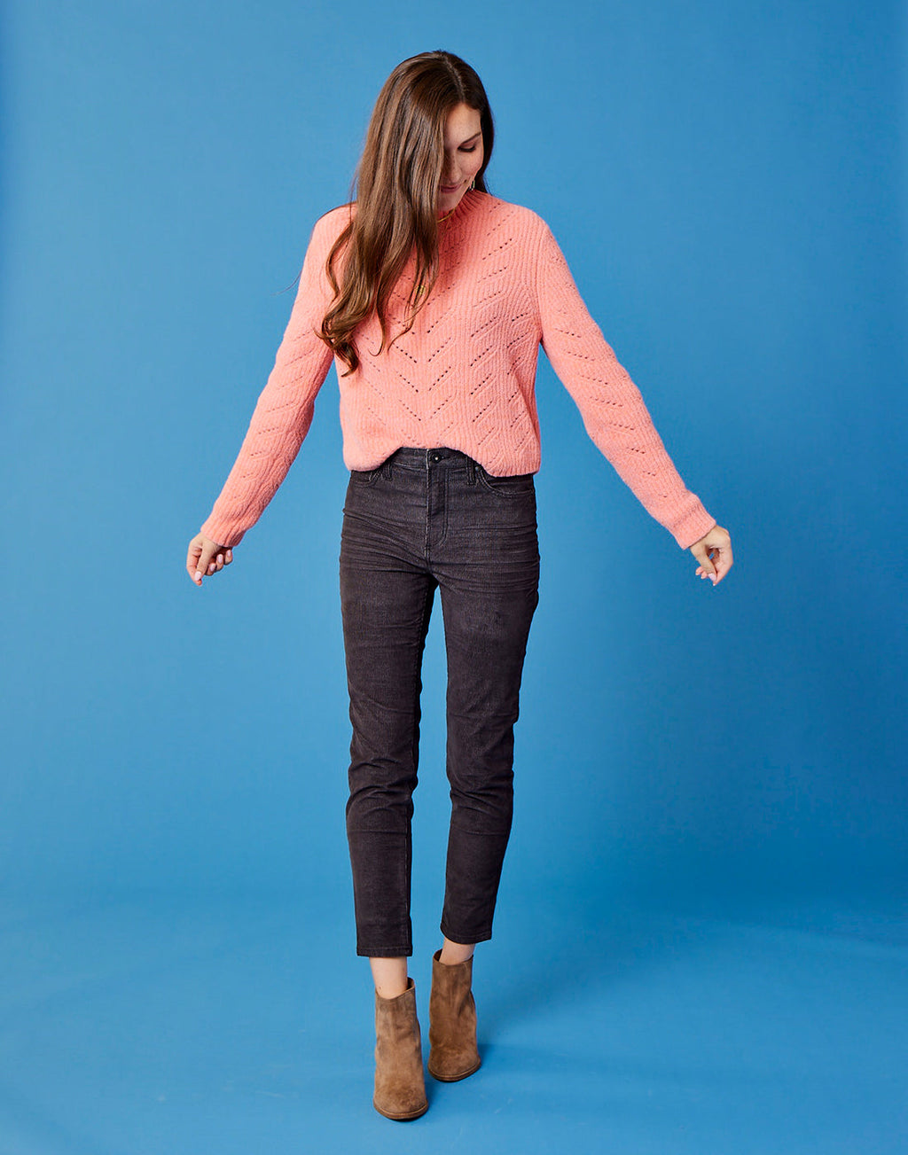 Monroe Sweater: Grapefruit Heather