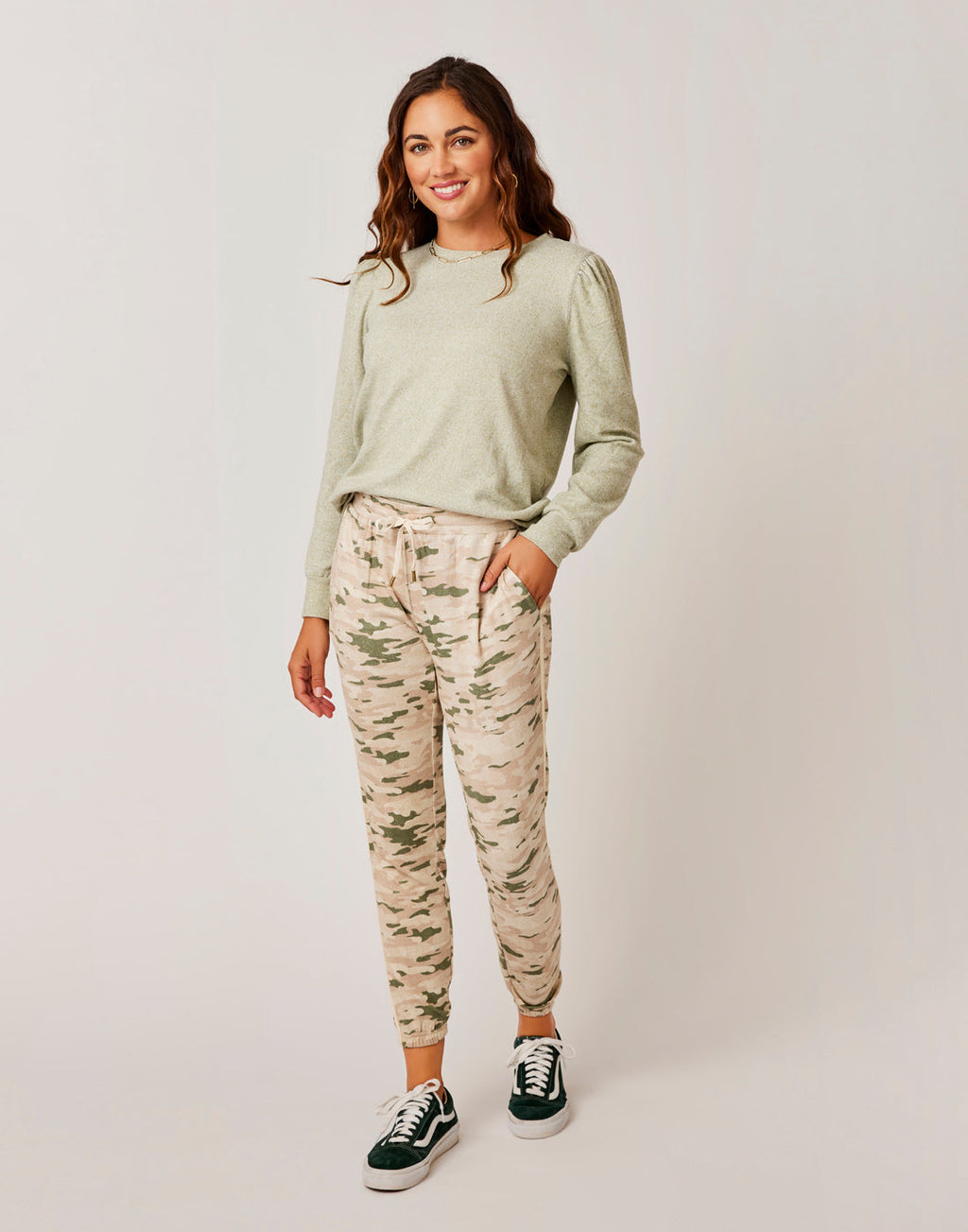 Naomi Sweatshirt: Olive Heather