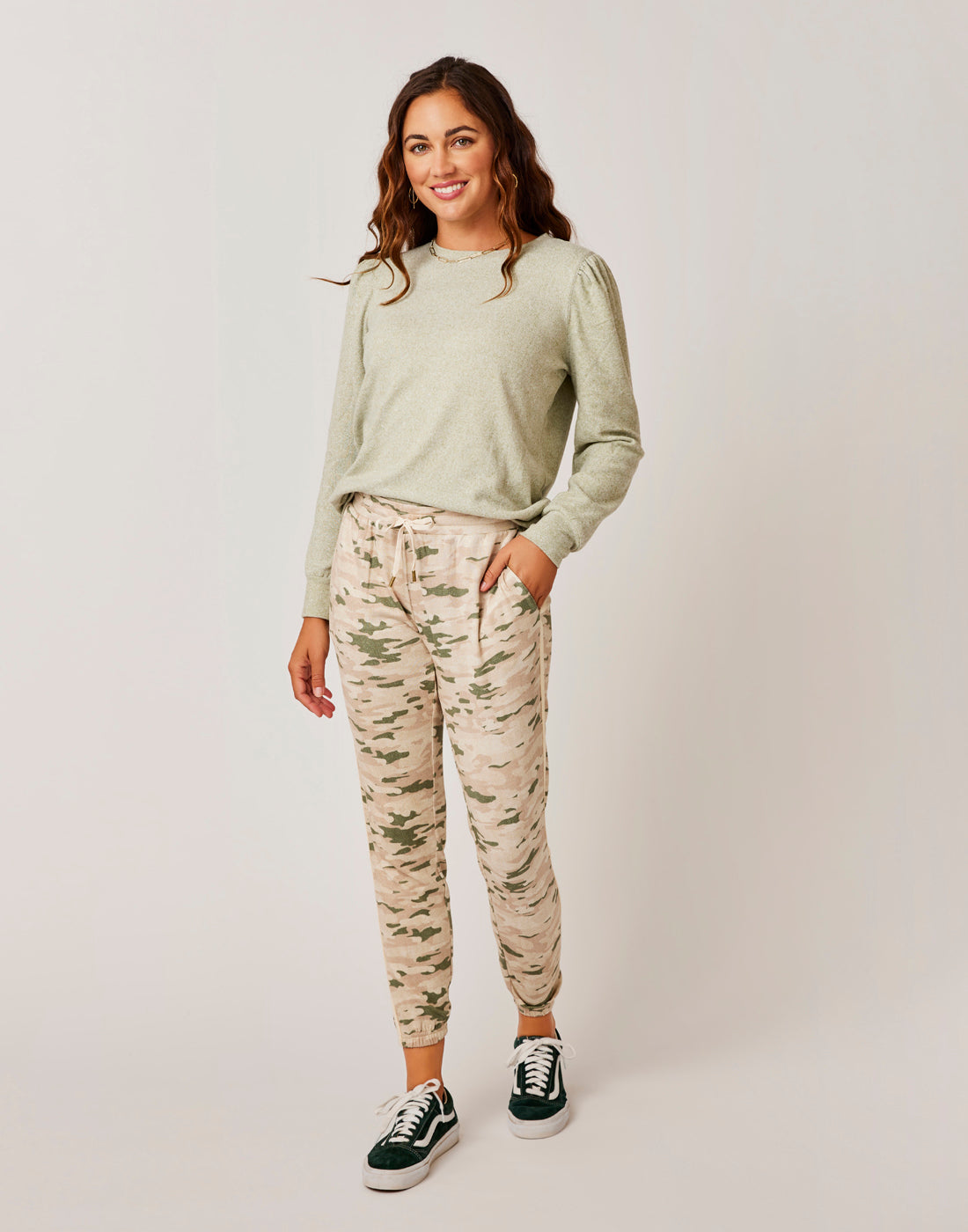 Naomi Sweatshirt: Olive Heather