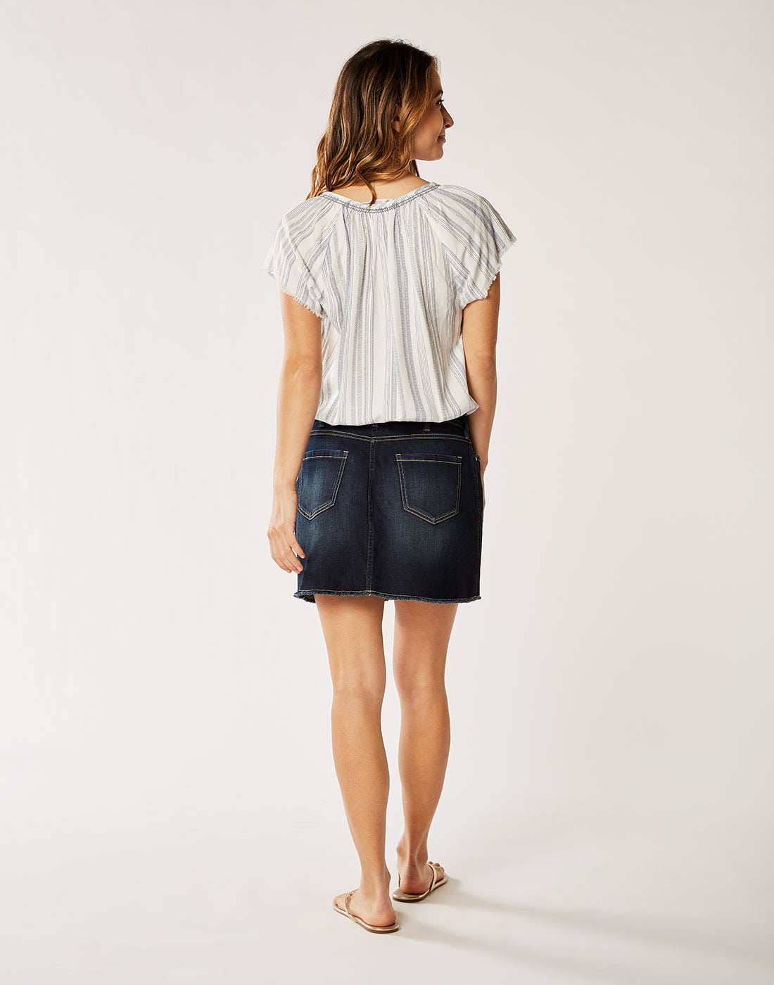 Maui Skirt: Dark Rinse