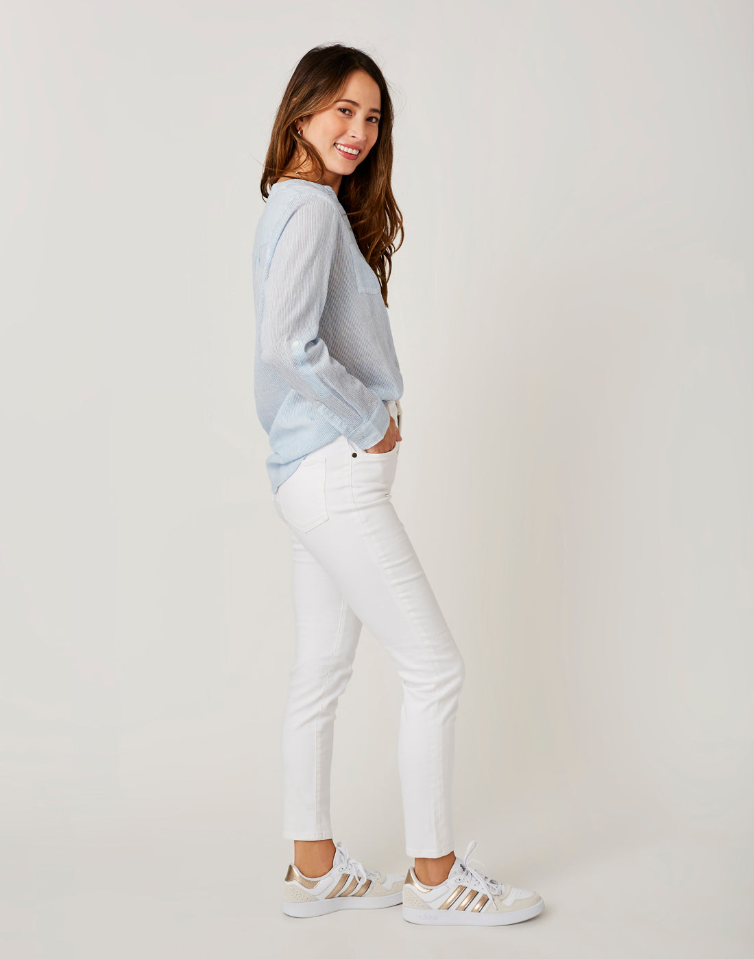 Skyler Skinny Jean: White