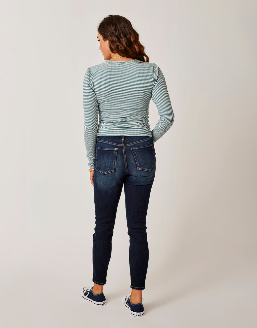 Emma Top: Hydro Mini Stripe