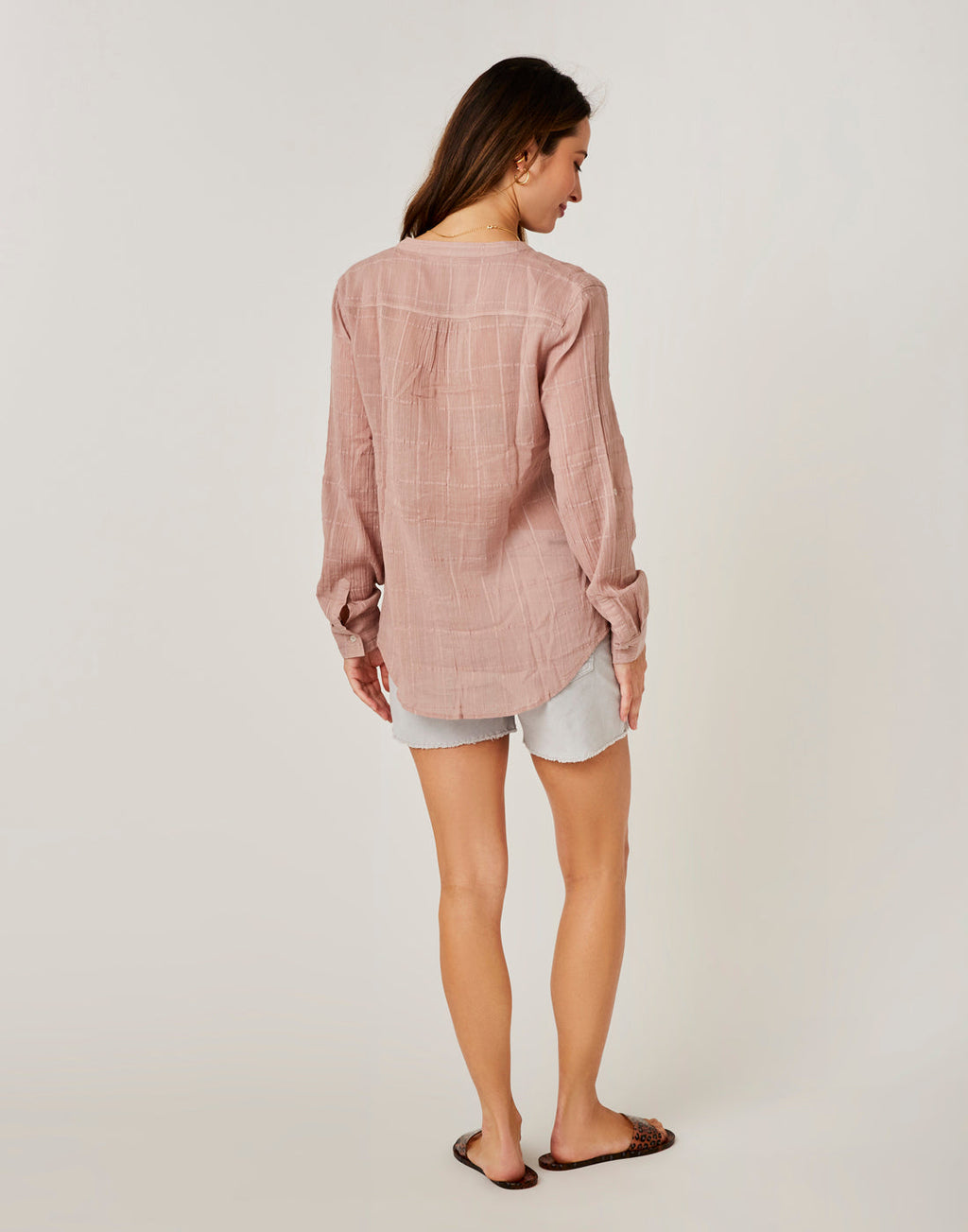 Dylan Textured Tunic: Fawn