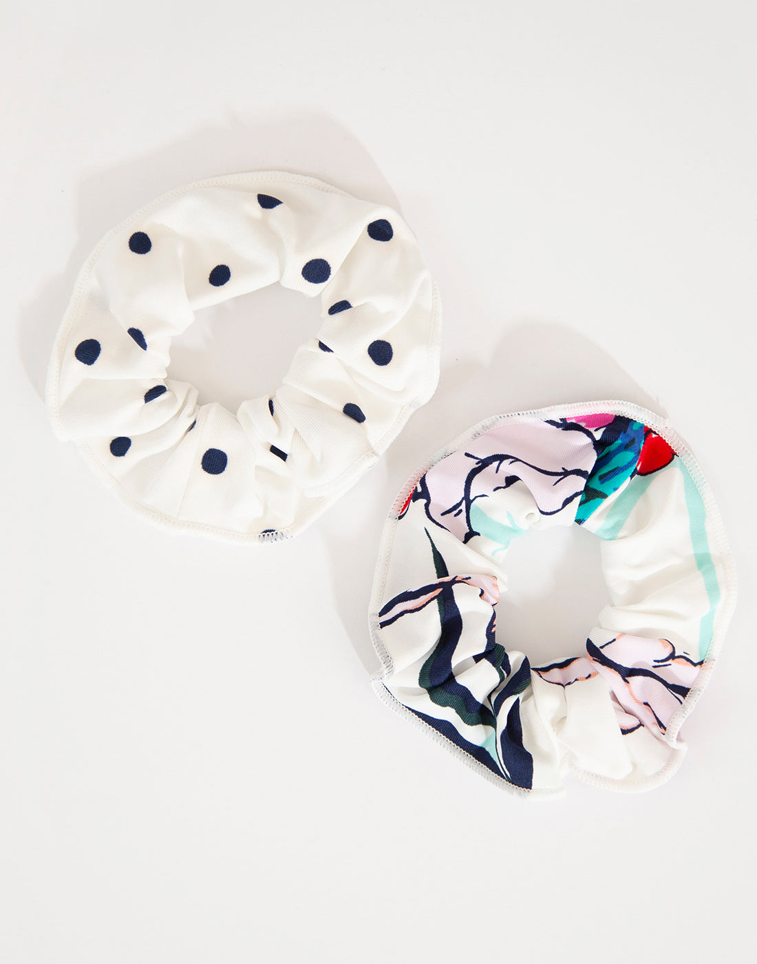 Surf Scrunchie: Botanical-Cloud Polka Dot