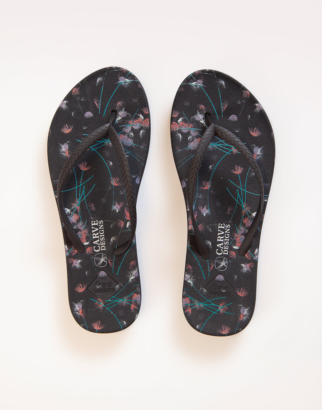 Becca by Freewaters Flip Flop: Feather Floral