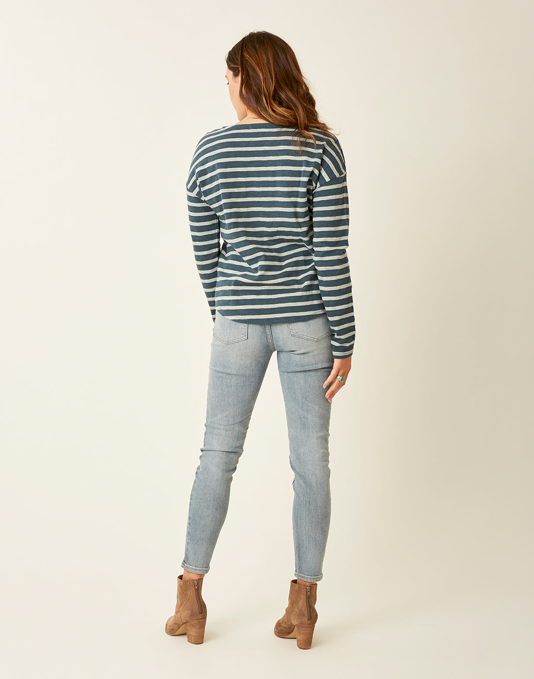 Alexis Top: Eden Thyme Mali Stripe - FINAL SALE