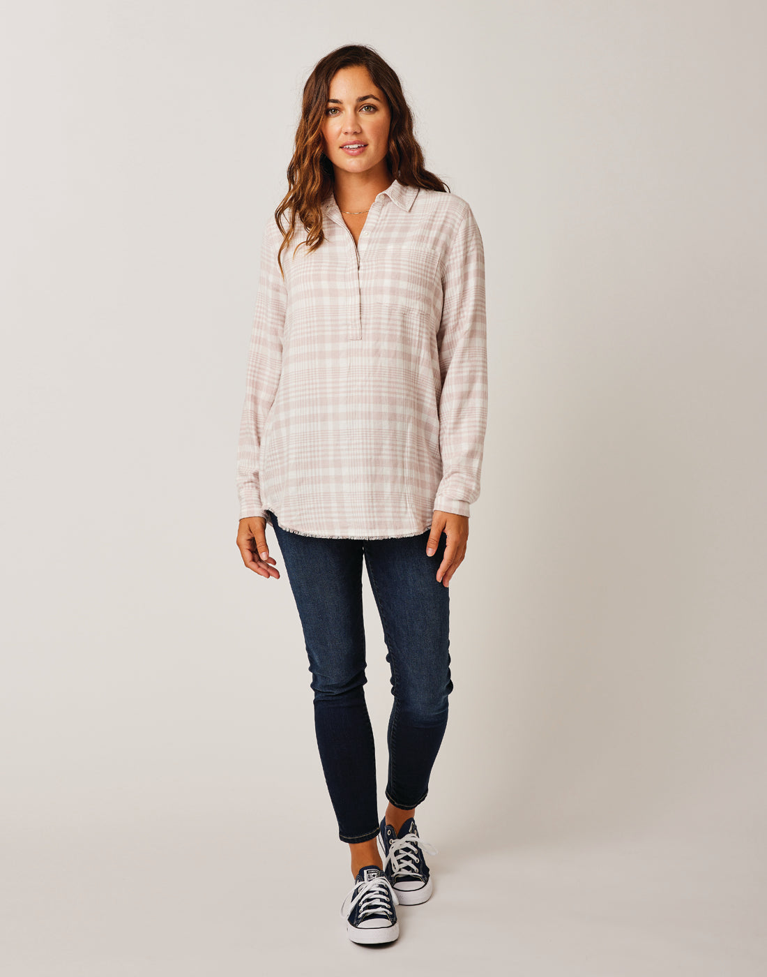 Sawyer Twill: Grapefruit Plaid