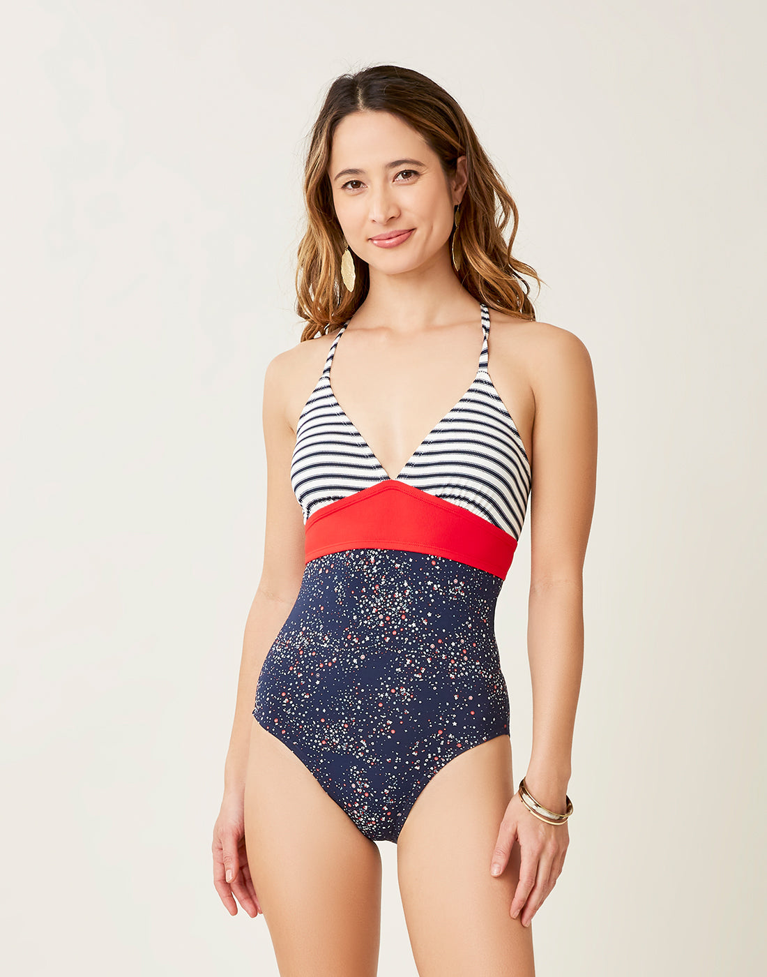 Dahlia One Piece: Dash Stripe/Rosella/Geneva