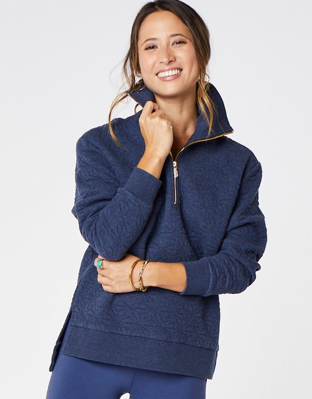 Pomona Pull Over: Navy Heather - FINAL SALE