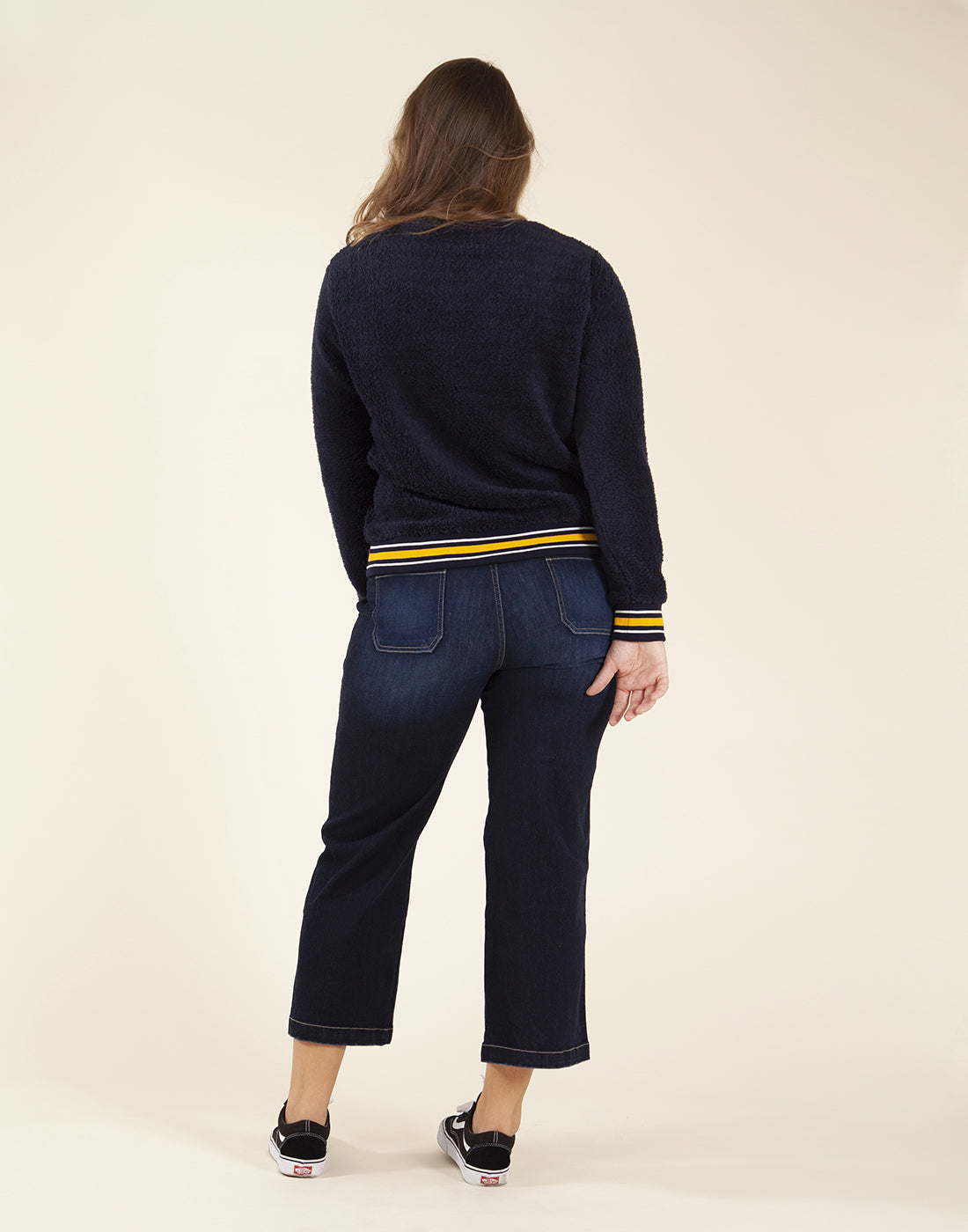 Portland Wide Leg : Dark Rinse