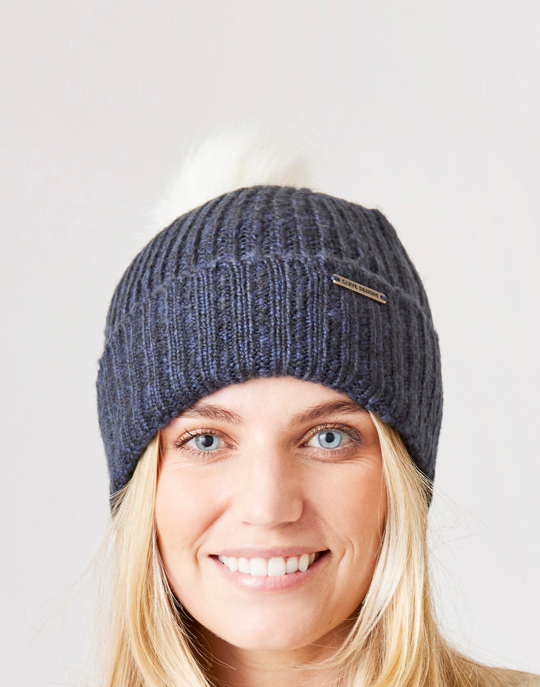 Lucy Beanie: Navy Heather