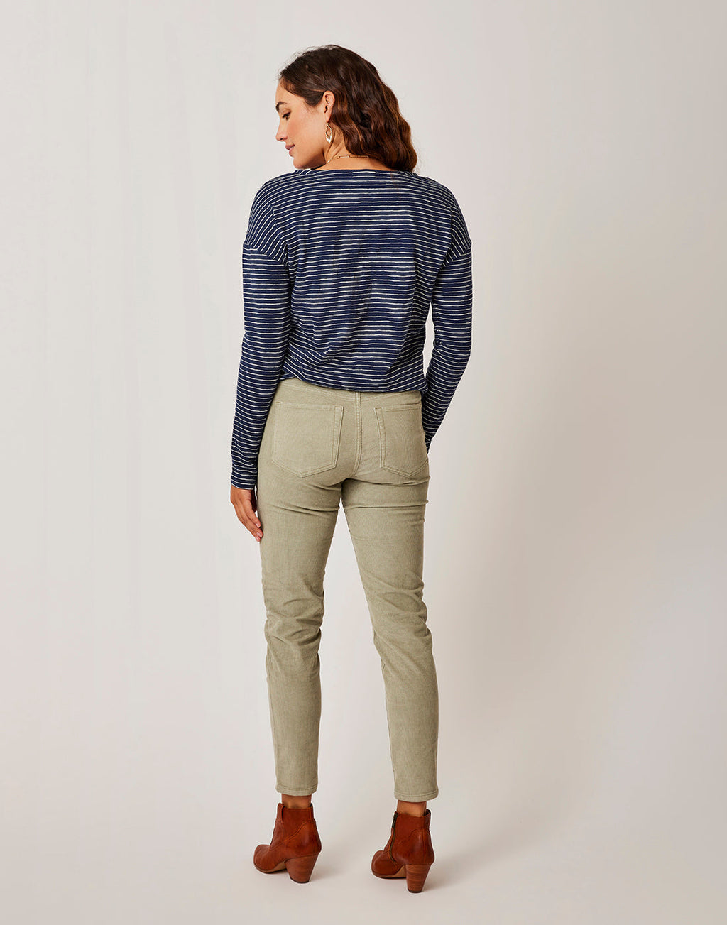 Skyler Skinny Cord: Olive