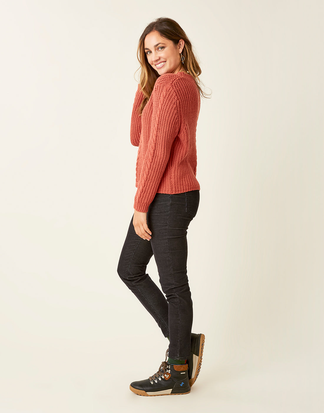 Walsh Sweater: Red Clay - FINAL SALE