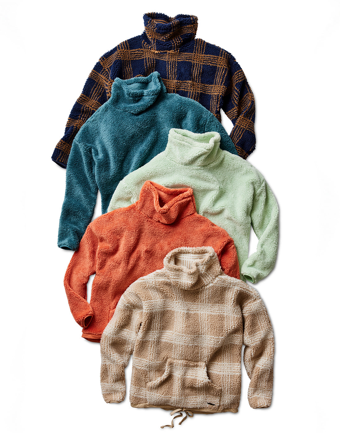 Roley Jacquard Cowl: Lt. Khaki Plaid