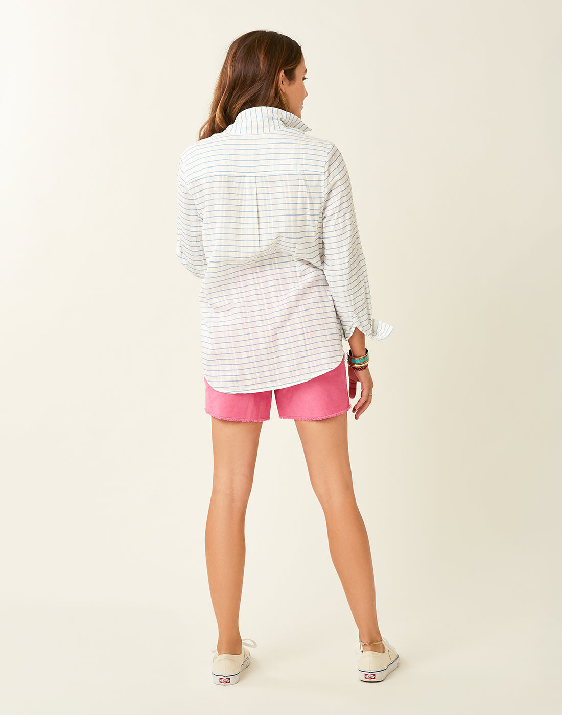 Quinn Tunic: Lt. Royal Harris Stripe