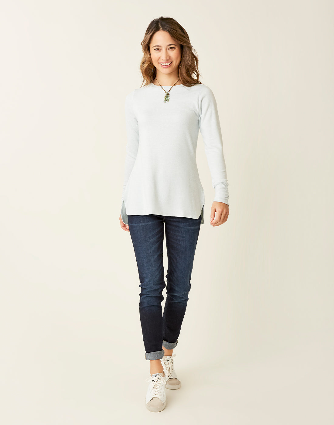 Chelsea Top: Heathered Aqua - FINAL SALE