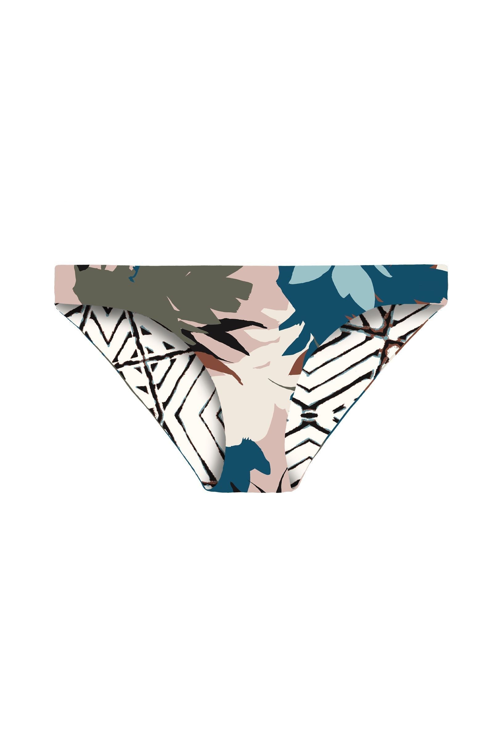 St. Barth Reversible Bottom : Perla/White Tile - FINAL SALE