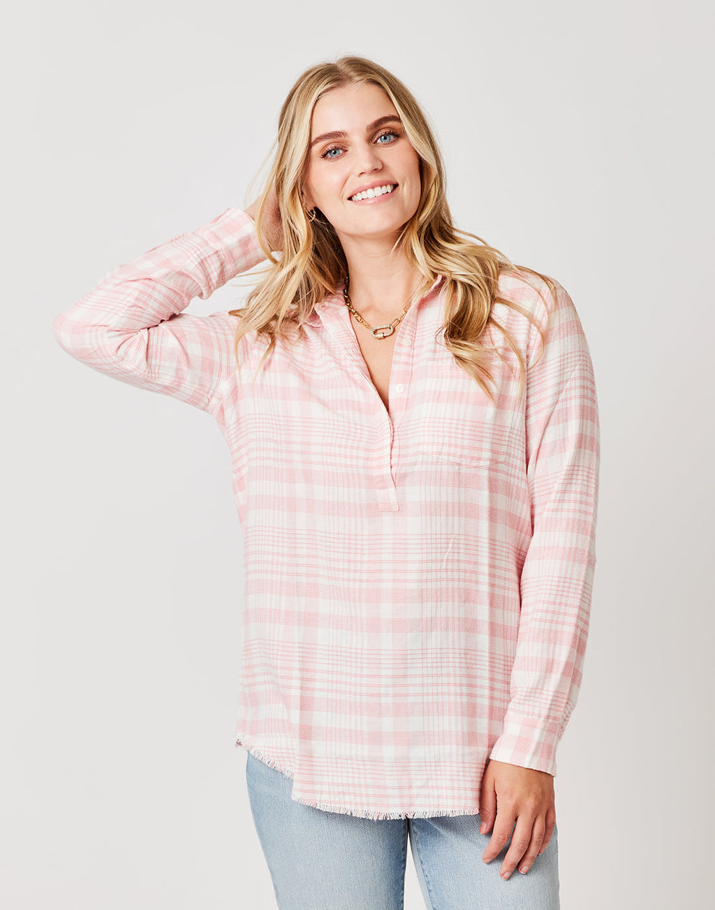 Sawyer Twill: Grapefruit Plaid