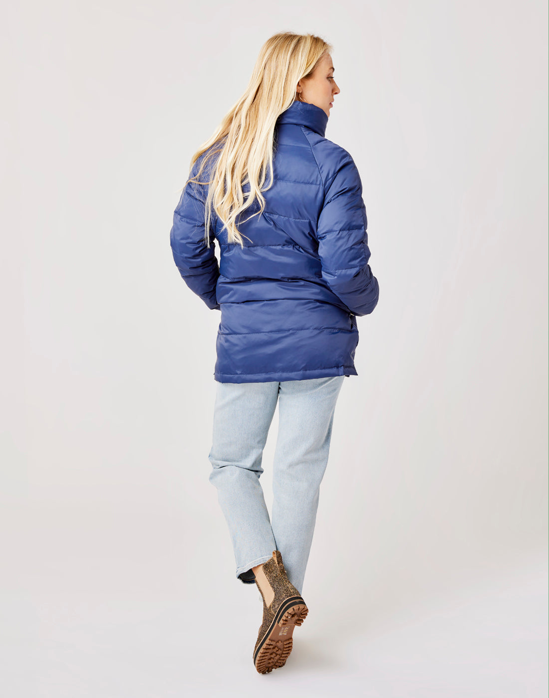 Minxy Down Jacket: Navy