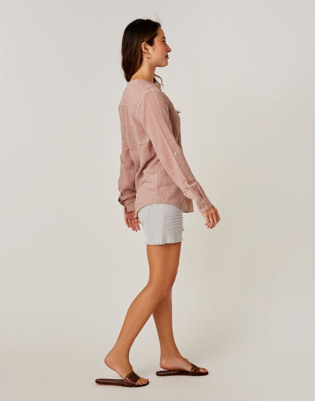 Dylan Textured Tunic: Fawn