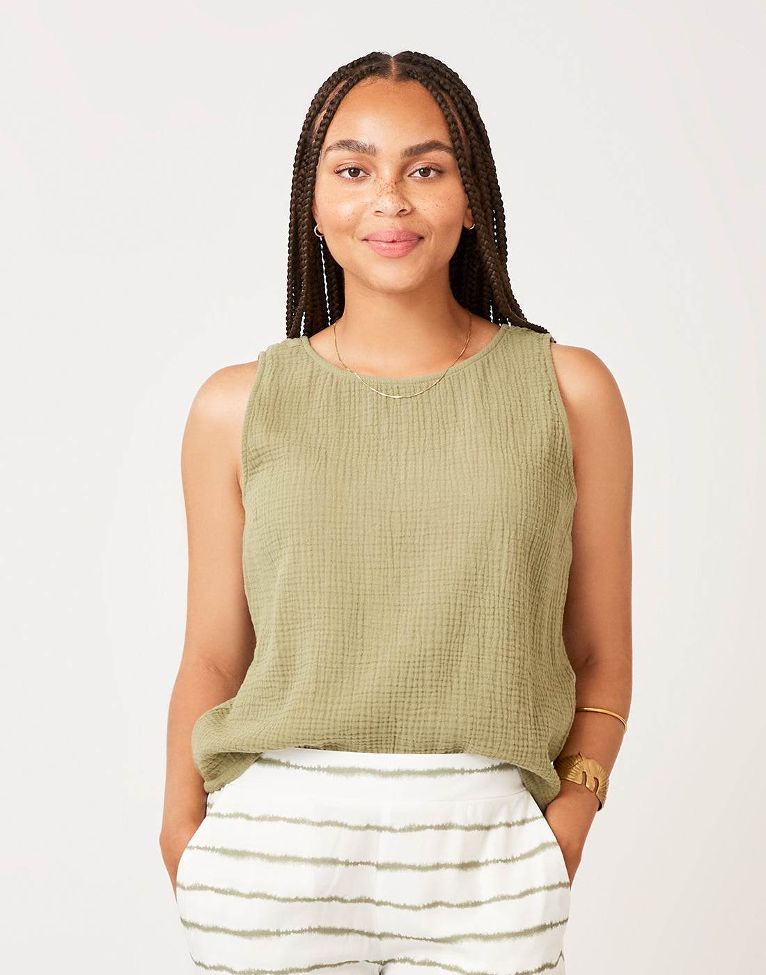 Skylar Tank: Olive