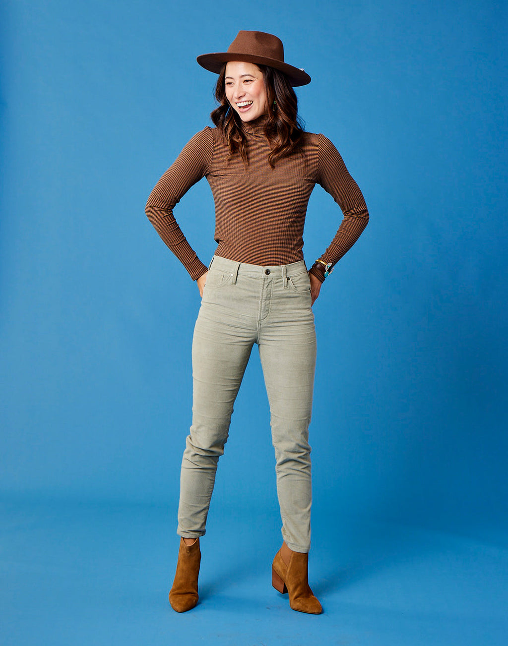 Skyler Skinny Cord: Olive