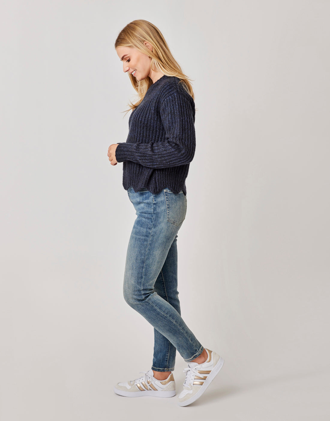 Groton Sweater: Navy Heather