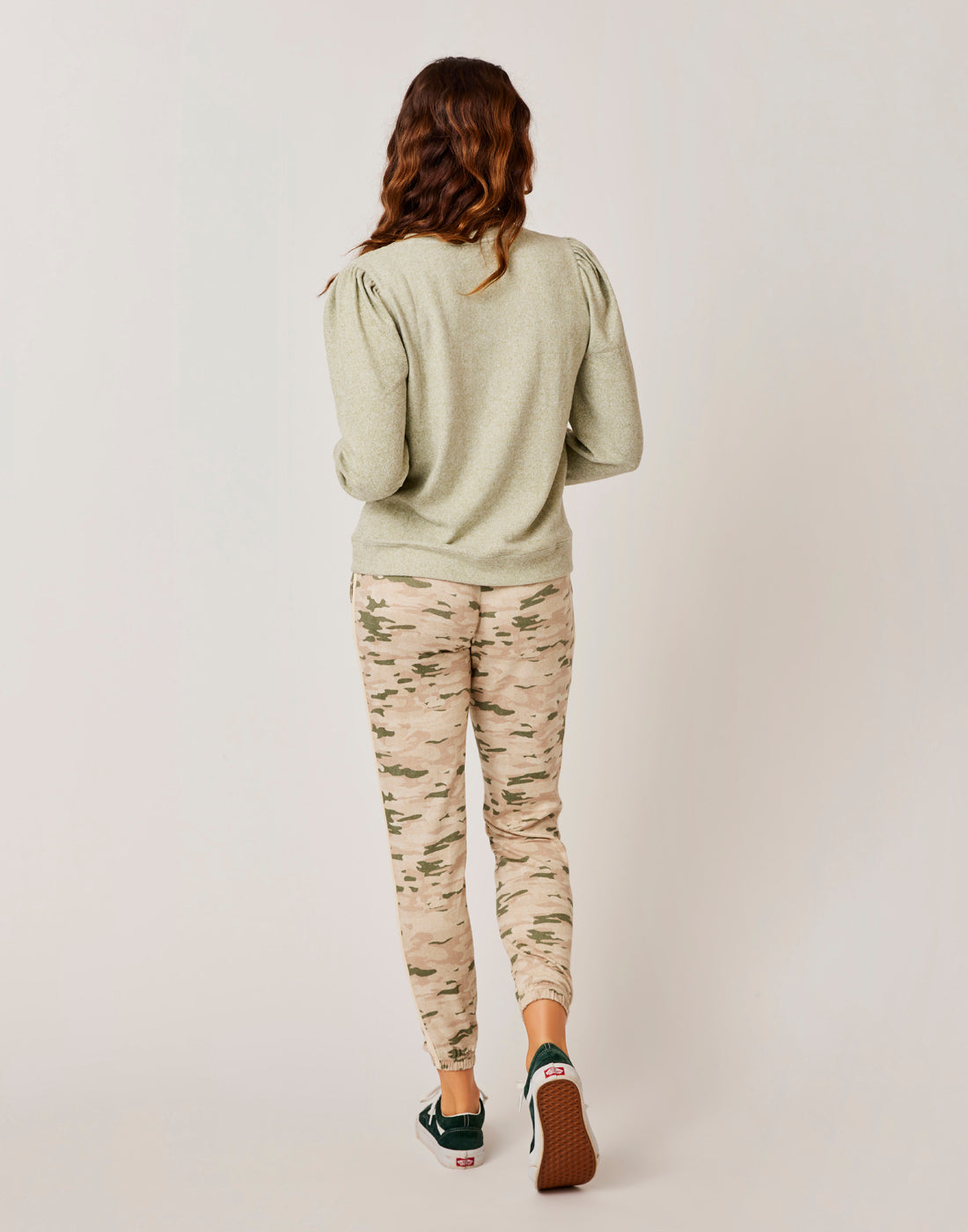 Naomi Sweatshirt: Olive Heather