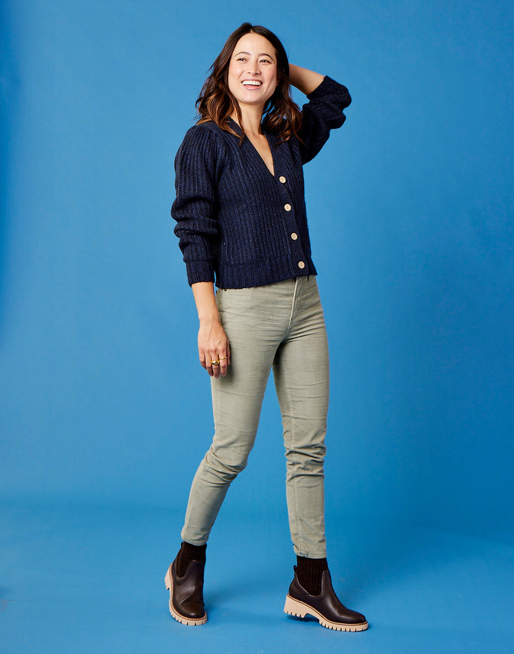 Tinsley Sweater: Navy Heather