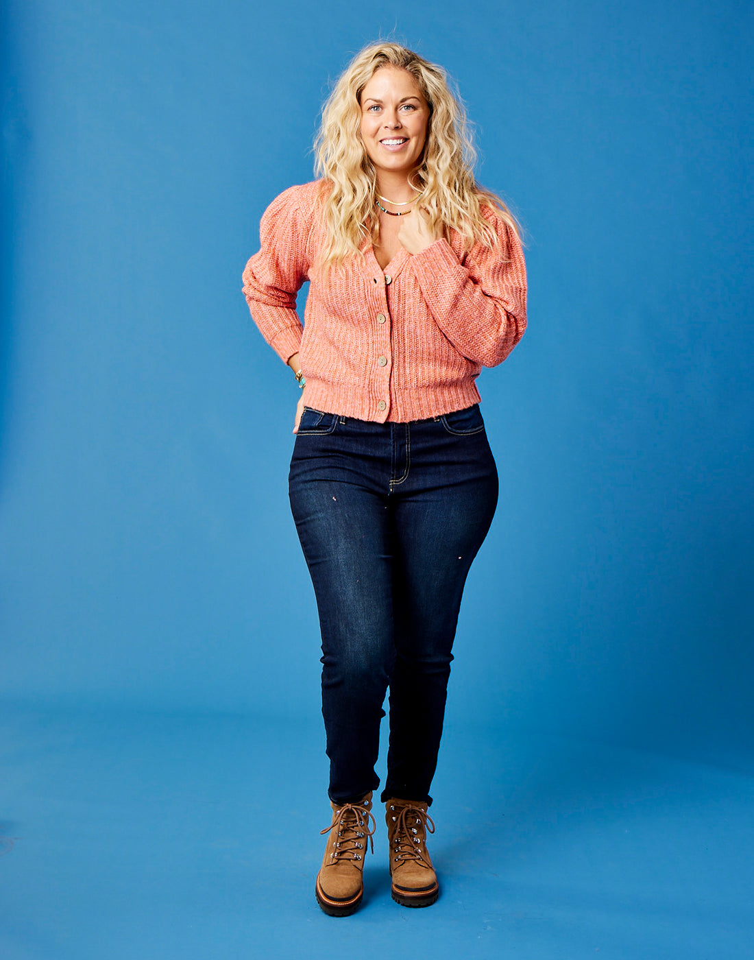 Tinsley Sweater: Terracotta Heather