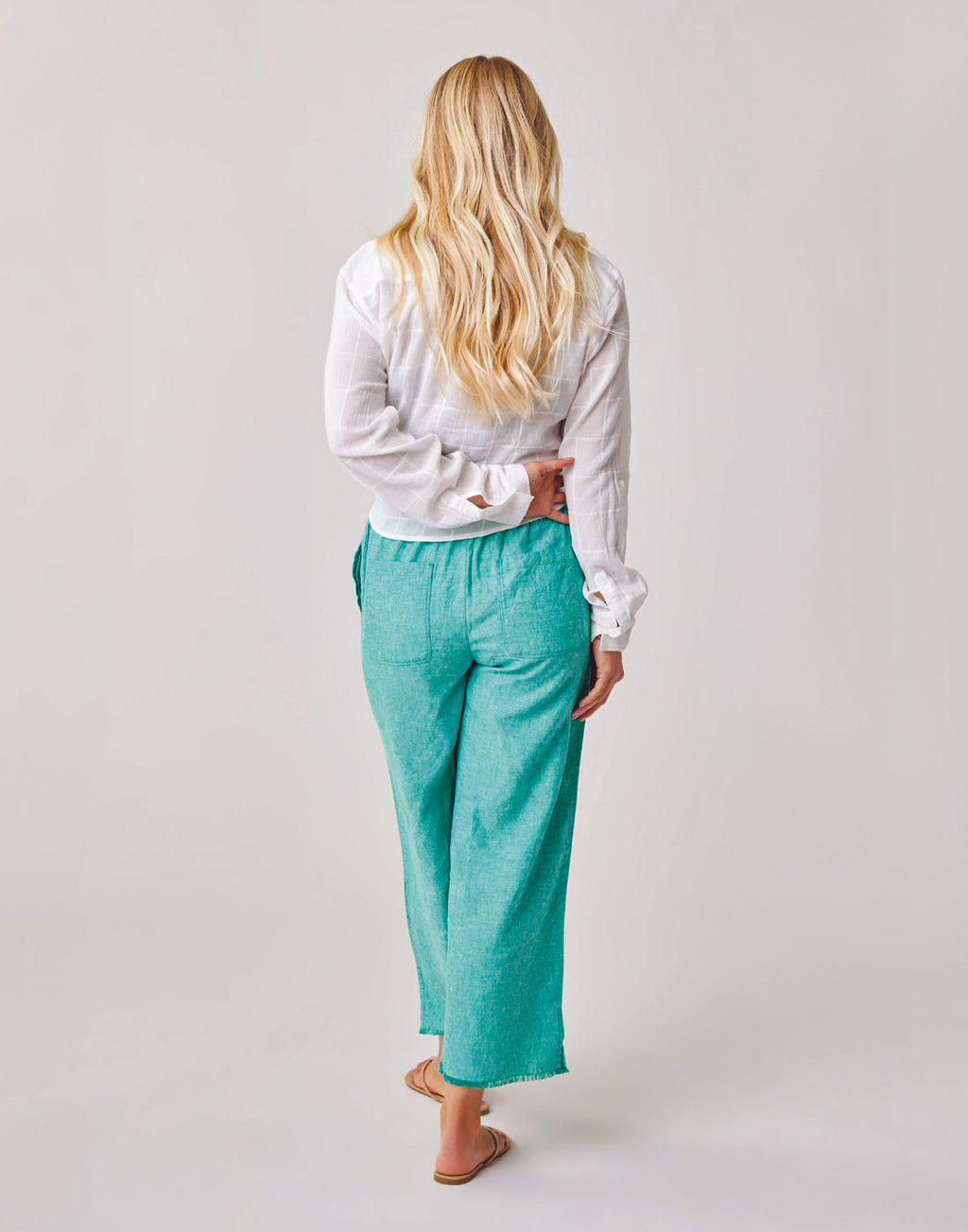 Blake Pant: Fern Chambray