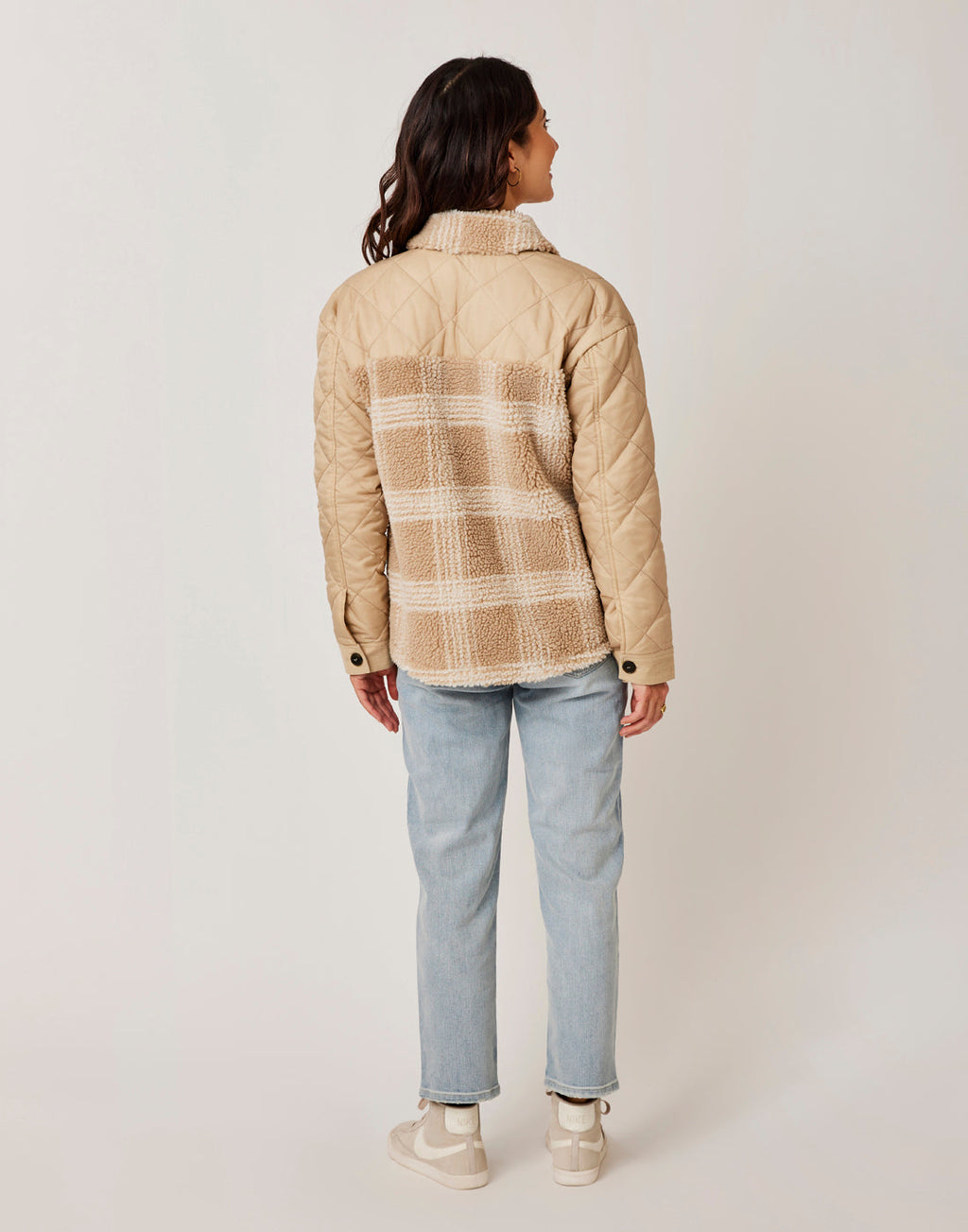 Vineyard Shacket: Lt. Khaki Plaid