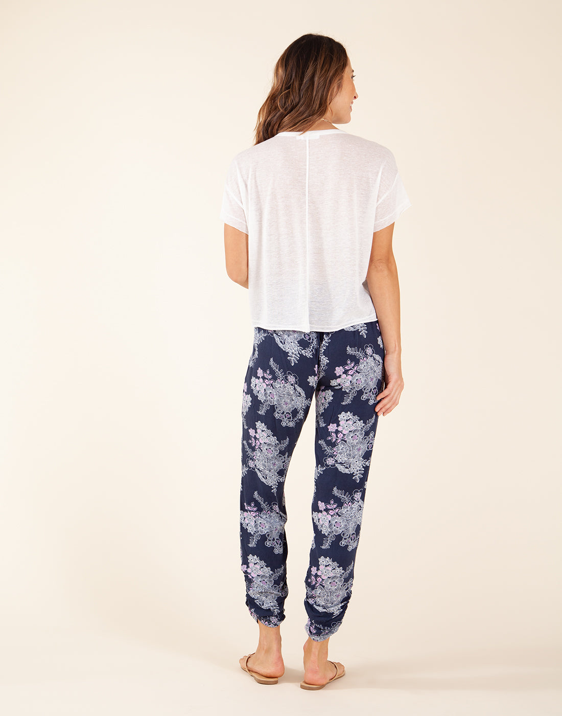 Avery Beach Pant: Navy Savannah - FINAL SALE