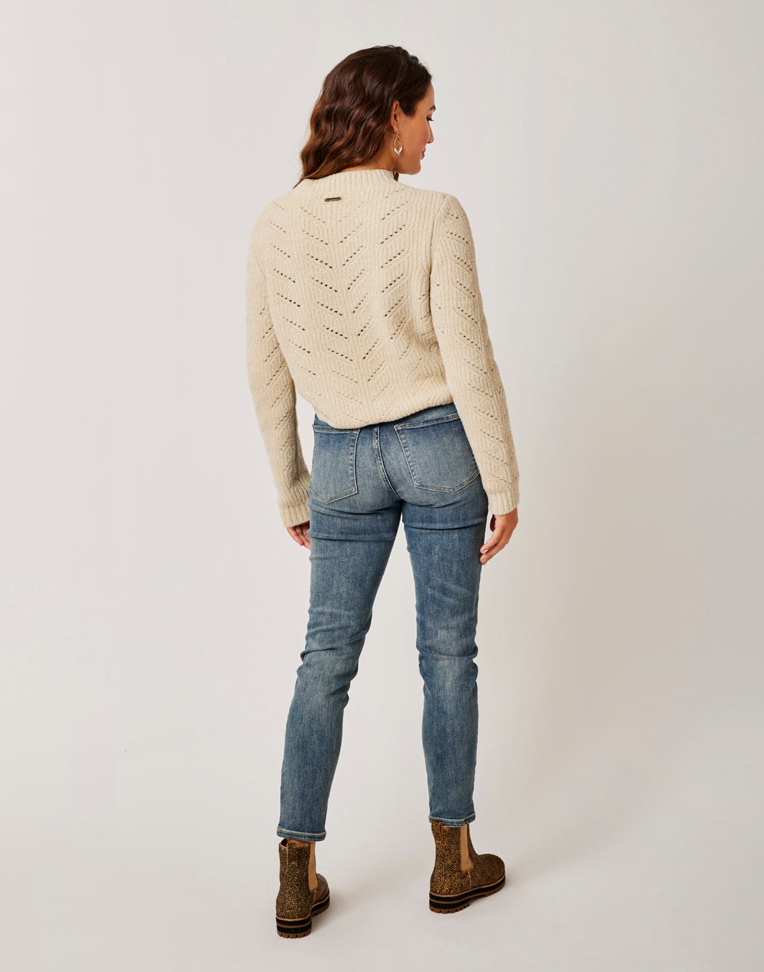 Monroe Sweater: Lt. Khaki Heather