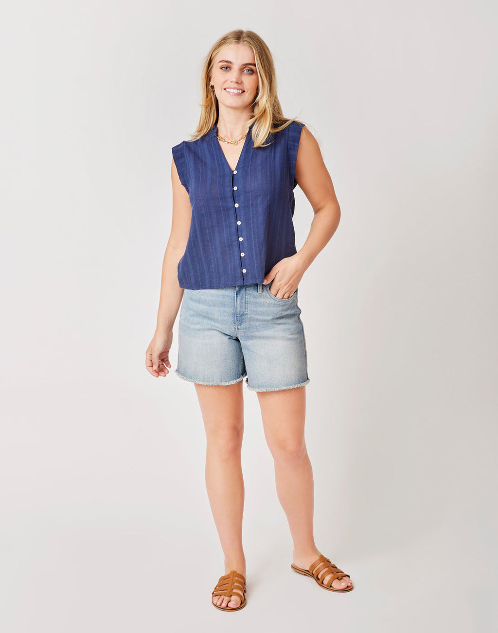 Reagan Top: Navy