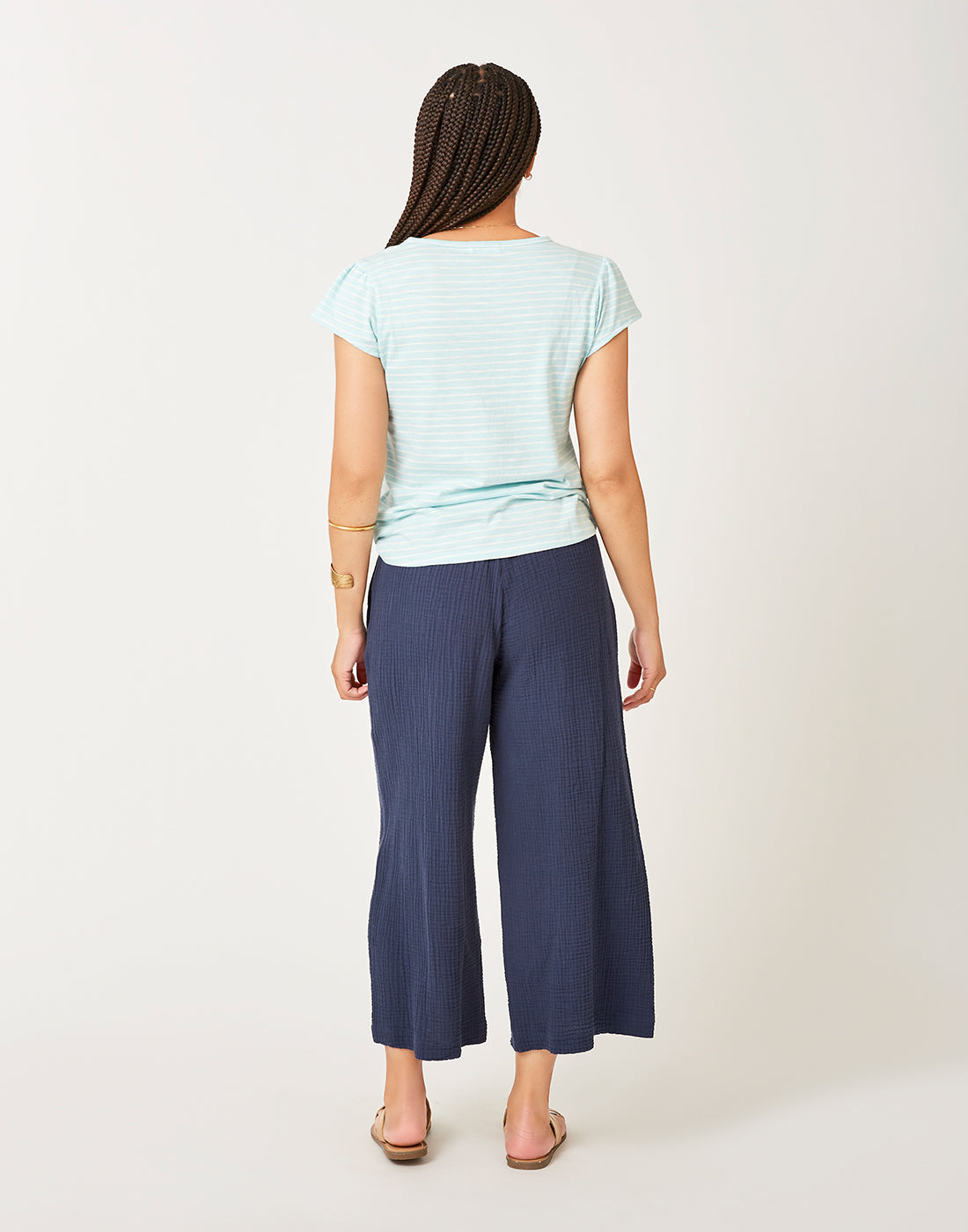 Mila Top: Sea Glass Stripe