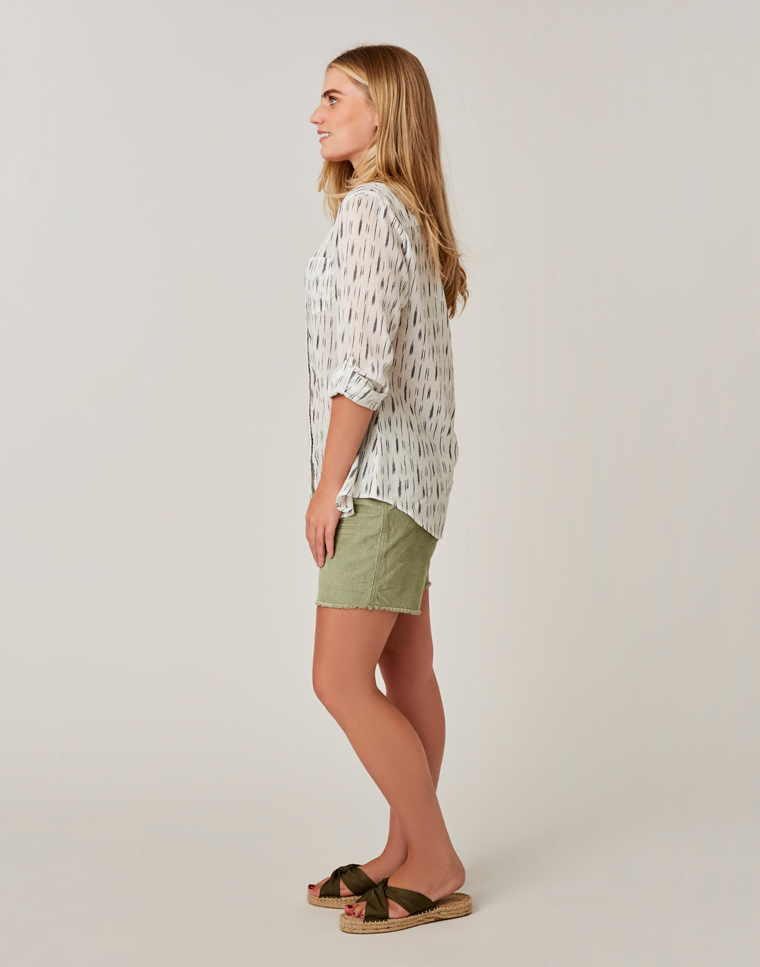 Dylan Gauze Tunic: Cloud Ikat