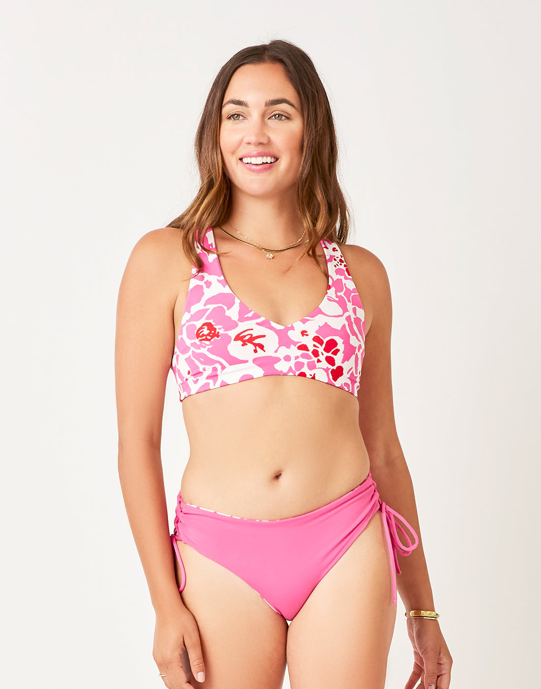 Mustique Reversible Bottom: Orchard/Fuchsia